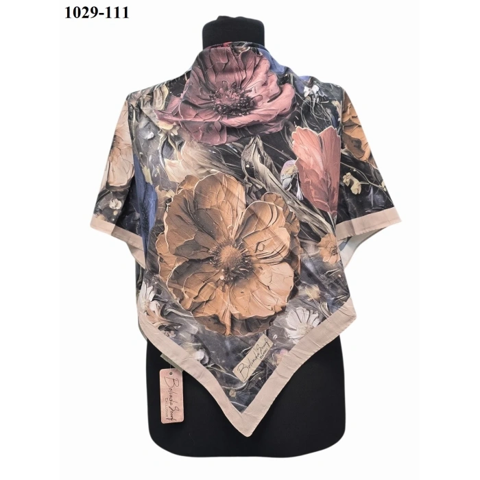 Belinda Scarf Bambu Pamuk Eşarp (Taş) 1029-111