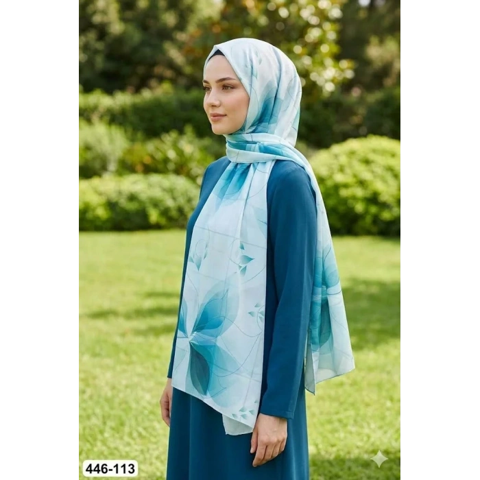 Buqle Dijital Desenli Soft Şal 446-113