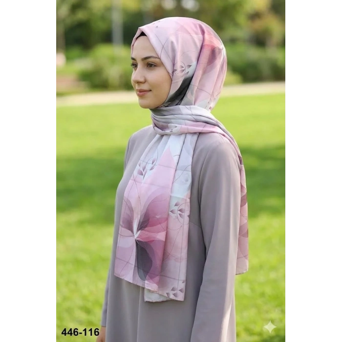Buqle Dijital Desenli Soft Şal 446-116