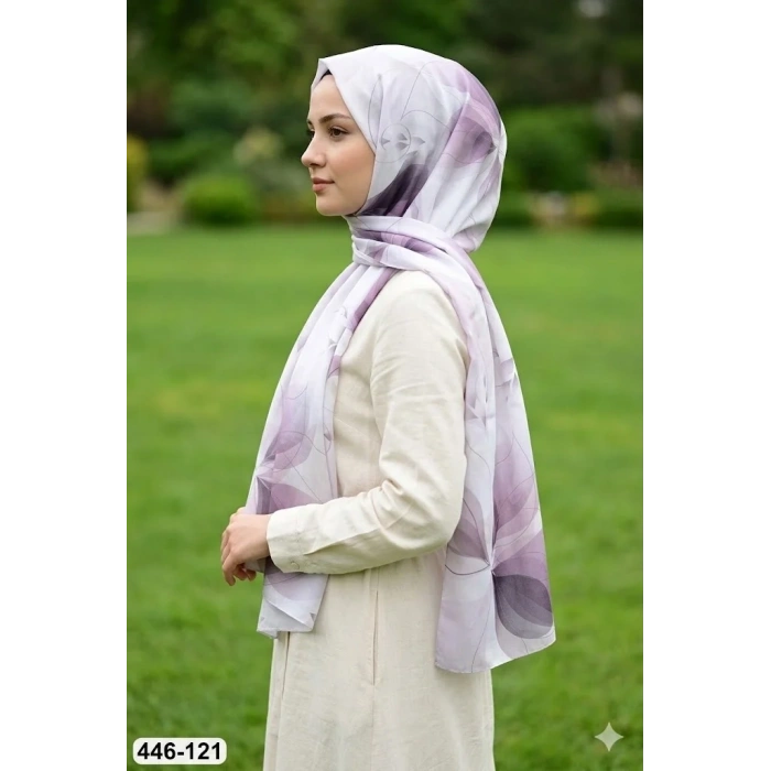 Buqle Dijital Desenli Soft Şal 446-121
