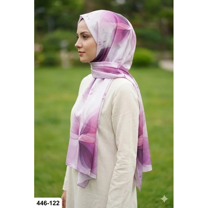 Buqle Dijital Desenli Soft Şal 446-122