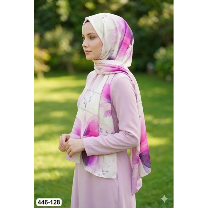 Buqle Dijital Desenli Soft Şal 446-128