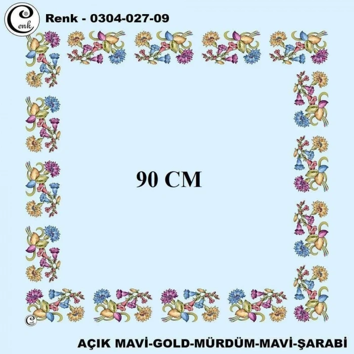 Cenk 90 CM İçi Boş Oyalık Yazma 027-09
