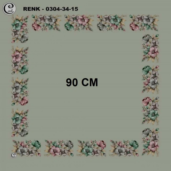 Cenk 90 CM İçi Boş Oyalık Yazma 035-15