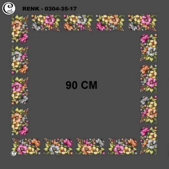 Cenk 90 CM İçi Boş Oyalık Yazma 035-17