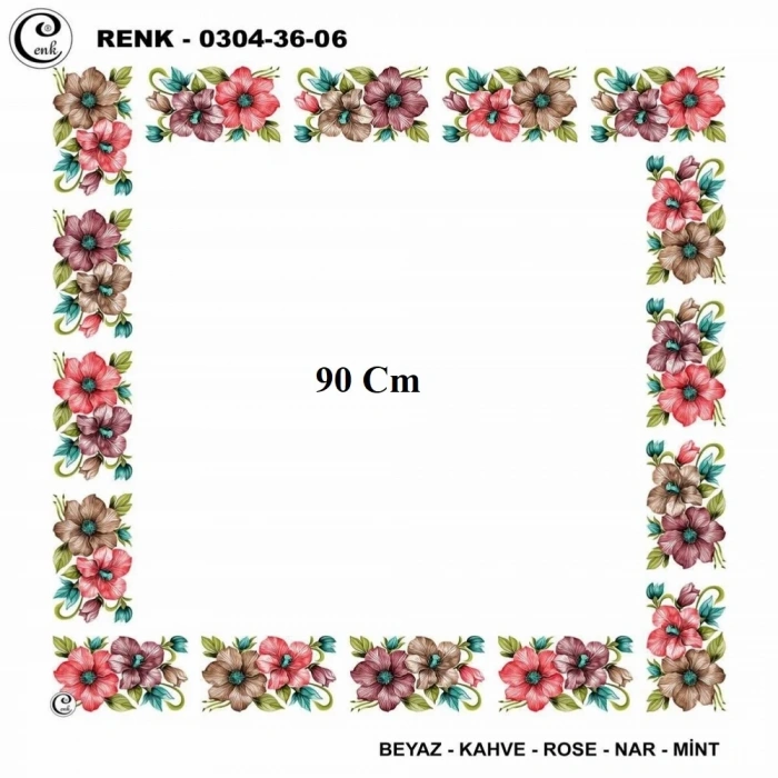 Cenk 90 CM İçi Boş Oyalık Yazma 036-06