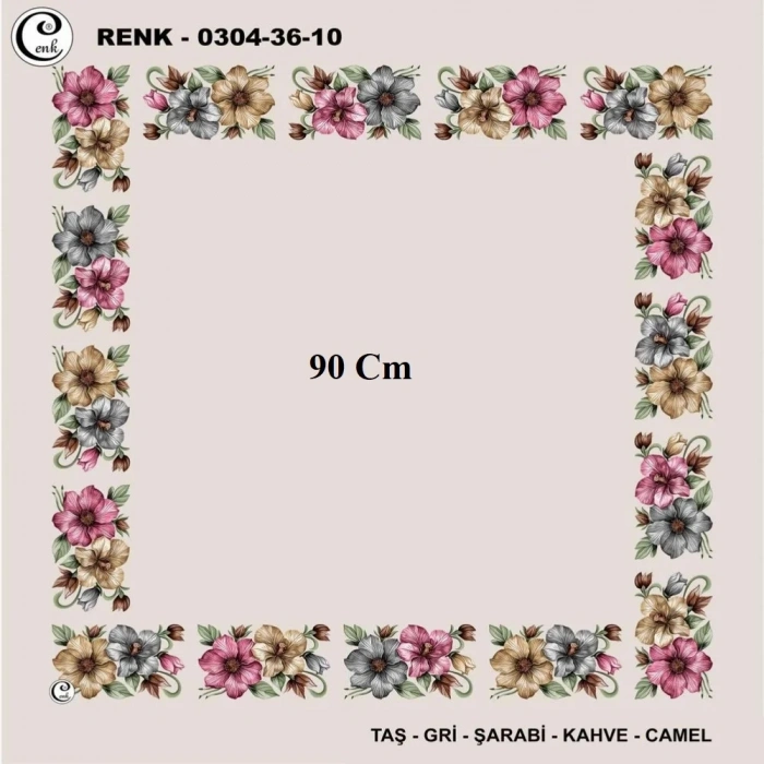 Cenk 90 CM İçi Boş Oyalık Yazma 036-10