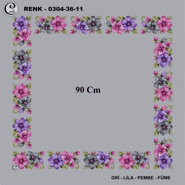 Cenk 90 CM İçi Boş Oyalık Yazma 036-11