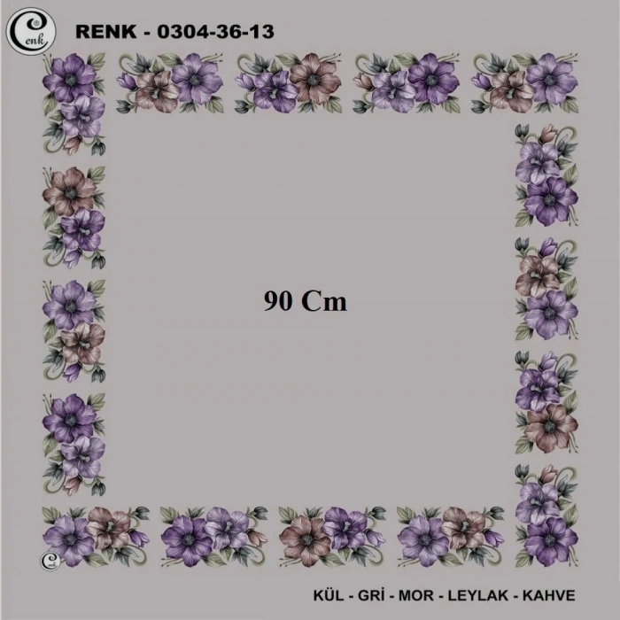 Cenk 90 CM İçi Boş Oyalık Yazma 036-13