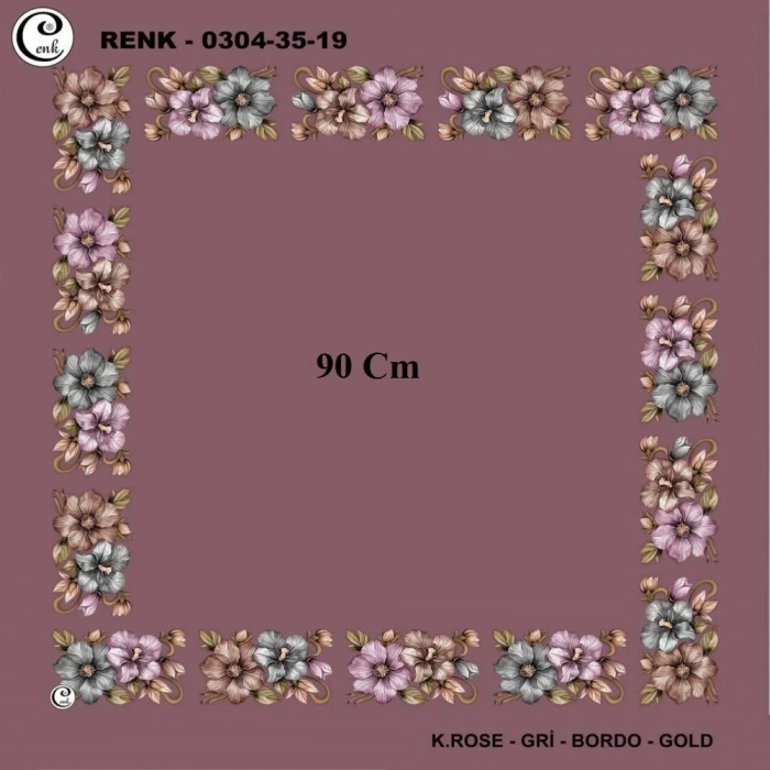 Cenk 90 CM İçi Boş Oyalık Yazma 036-19