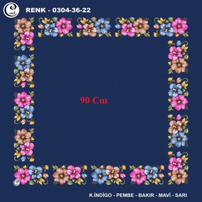 Cenk 90 CM İçi Boş Oyalık Yazma 036-22