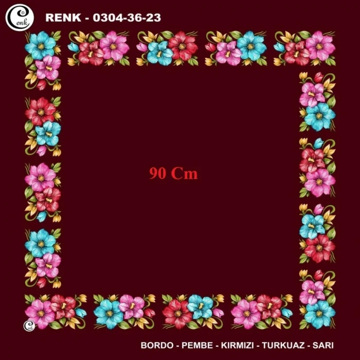 Cenk 90 CM İçi Boş Oyalık Yazma 036-23