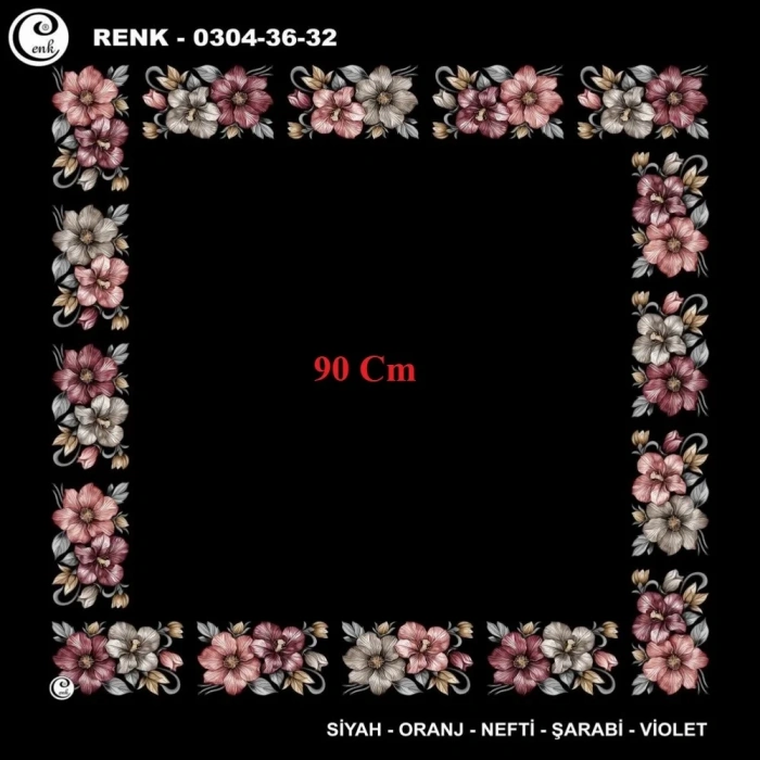 Cenk 90 CM İçi Boş Oyalık Yazma 036-32