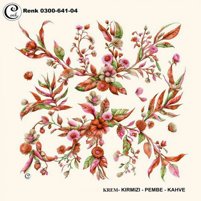 Cenk Desenli Oyalık Yazma 641-04