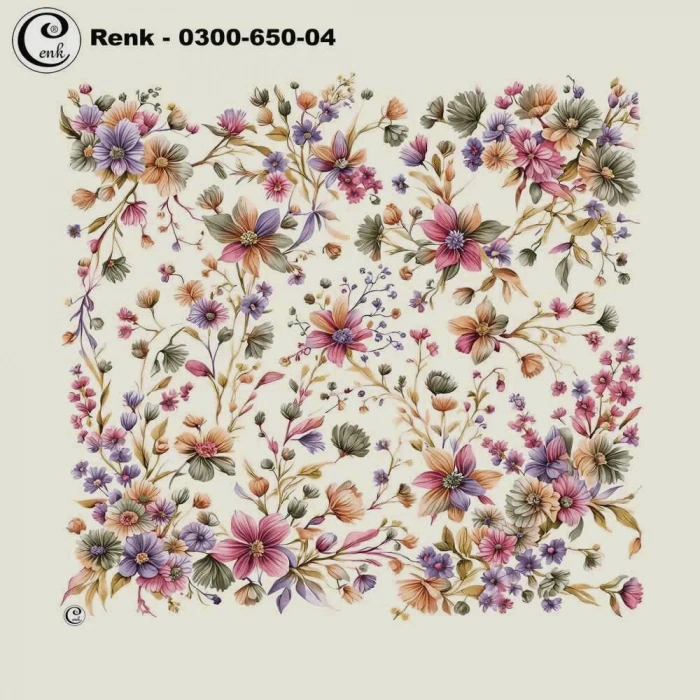 Cenk Desenli Oyalık Yazma 650-04