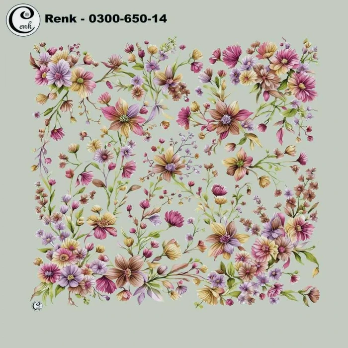 Cenk Desenli Oyalık Yazma 650-14