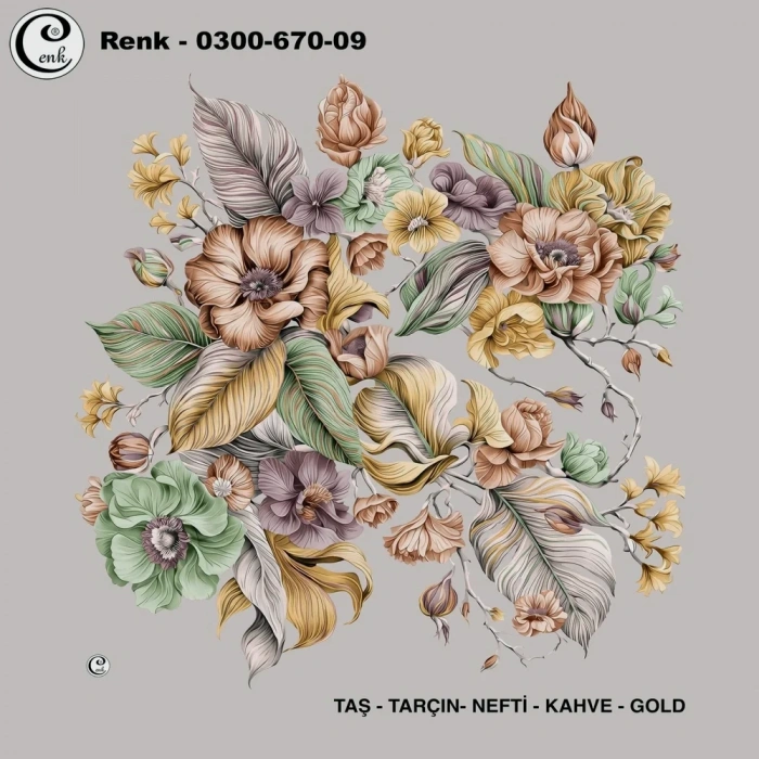 Cenk Desenli Oyalık Yazma 670-09