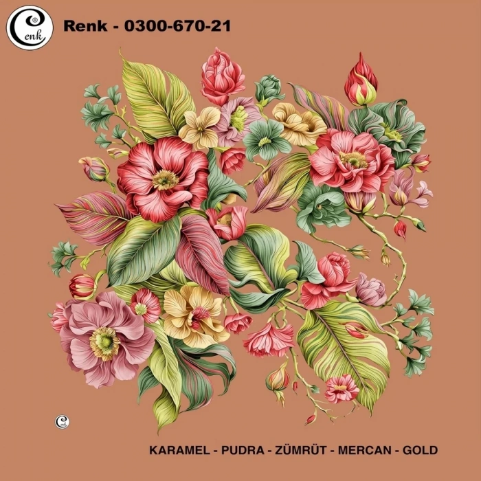 Cenk Desenli Oyalık Yazma 670-21
