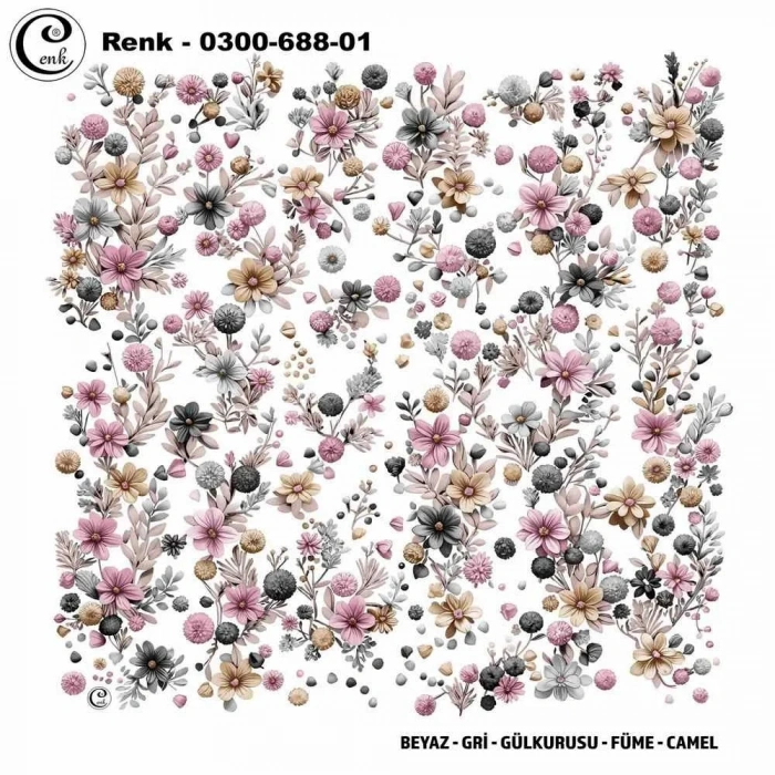 Cenk Desenli Oyalık Yazma 688-01