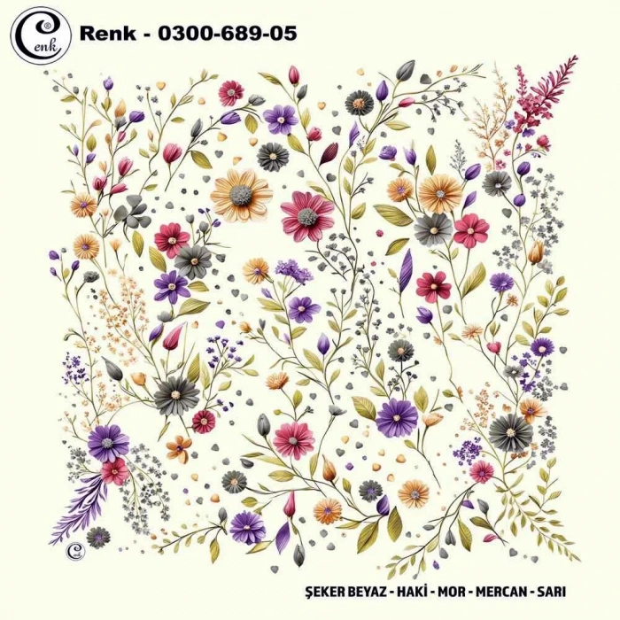 Cenk Desenli Oyalık Yazma 689-05