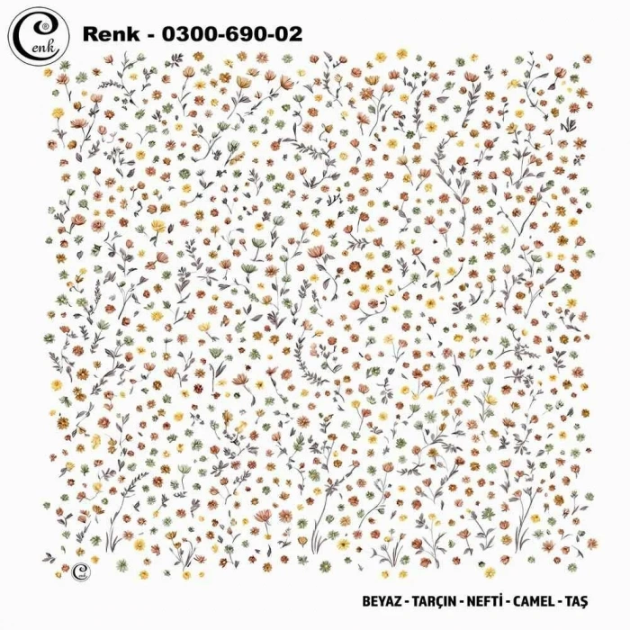 Cenk Desenli Oyalık Yazma 690-02