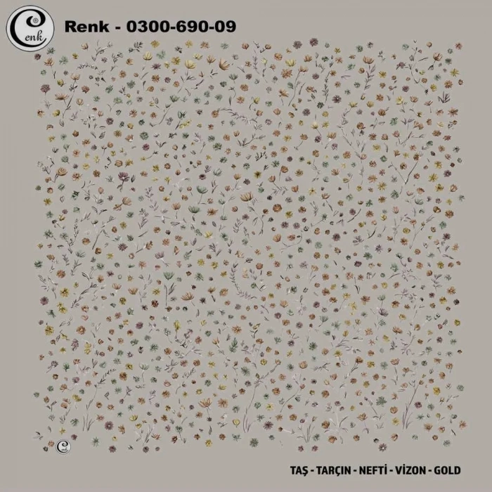 Cenk Desenli Oyalık Yazma 690-09