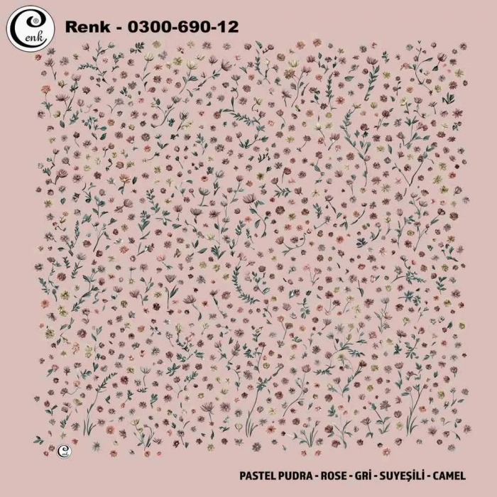 Cenk Desenli Oyalık Yazma 690-12