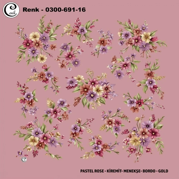 Cenk Desenli Oyalık Yazma 691-16