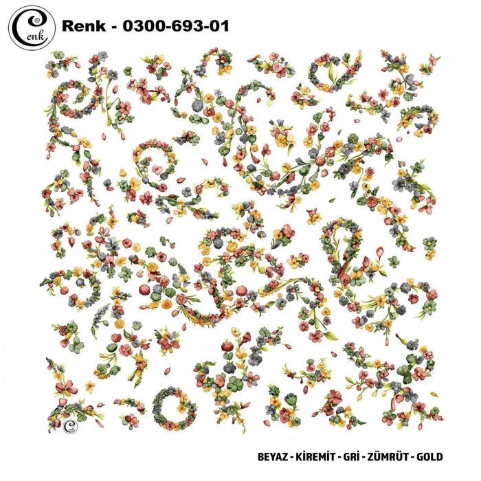 Cenk Desenli Oyalık Yazma 693-01