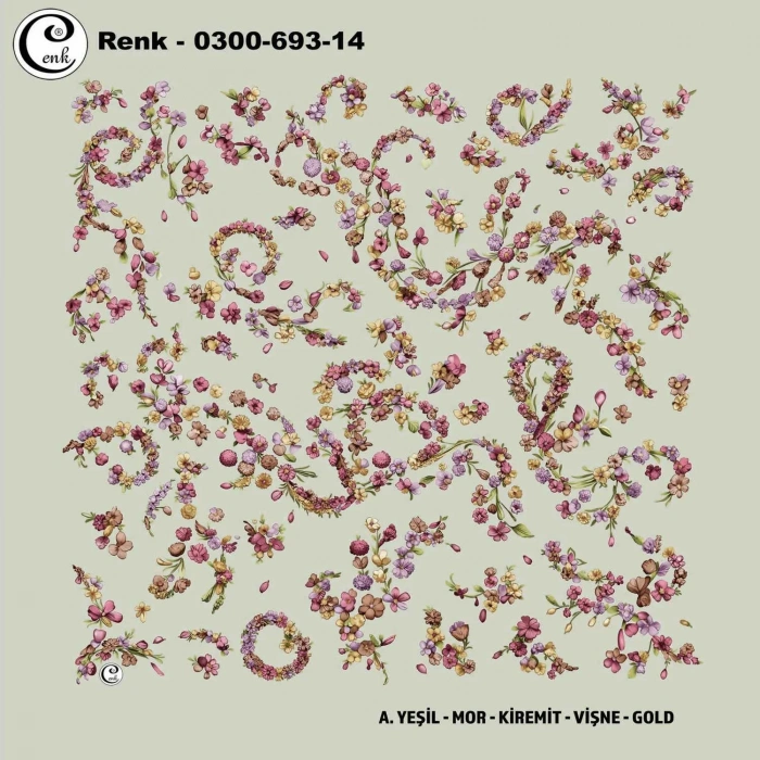 Cenk Desenli Oyalık Yazma 693-14