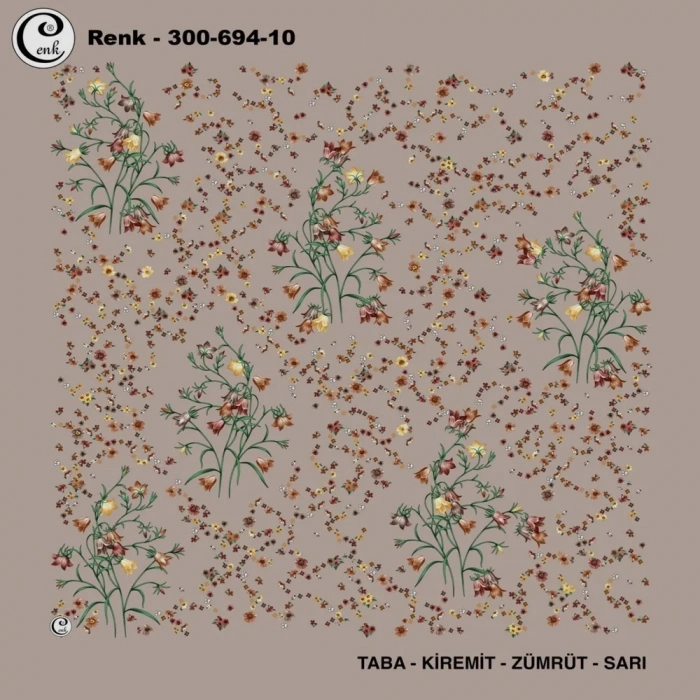 Cenk Desenli Oyalık Yazma 694-10