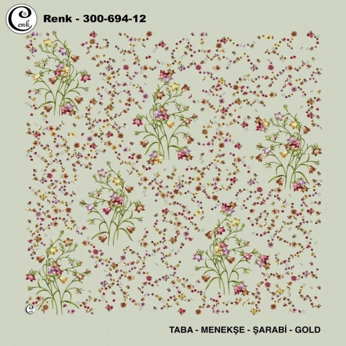 Cenk Desenli Oyalık Yazma 694-12