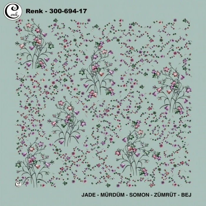 Cenk Desenli Oyalık Yazma 694-17