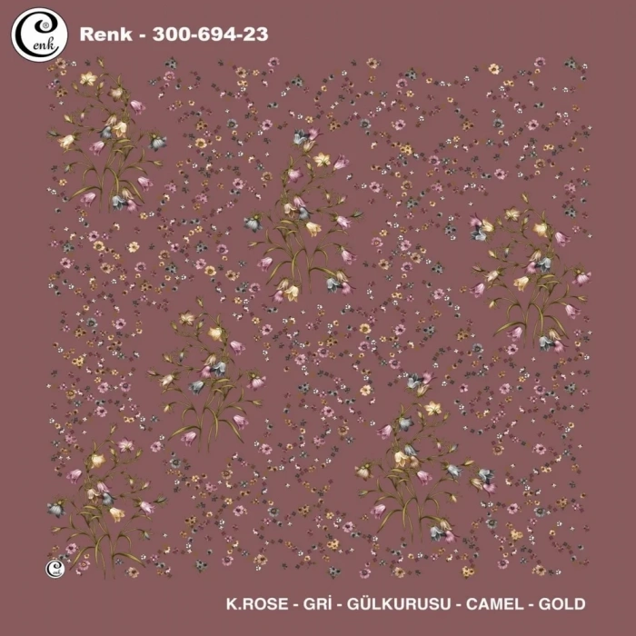 Cenk Desenli Oyalık Yazma 694-23