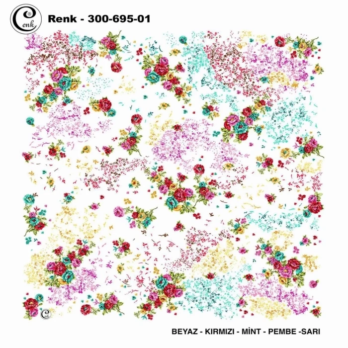 Cenk Desenli Oyalık Yazma 695-01
