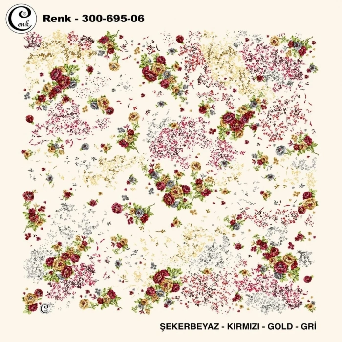 Cenk Desenli Oyalık Yazma 695-06