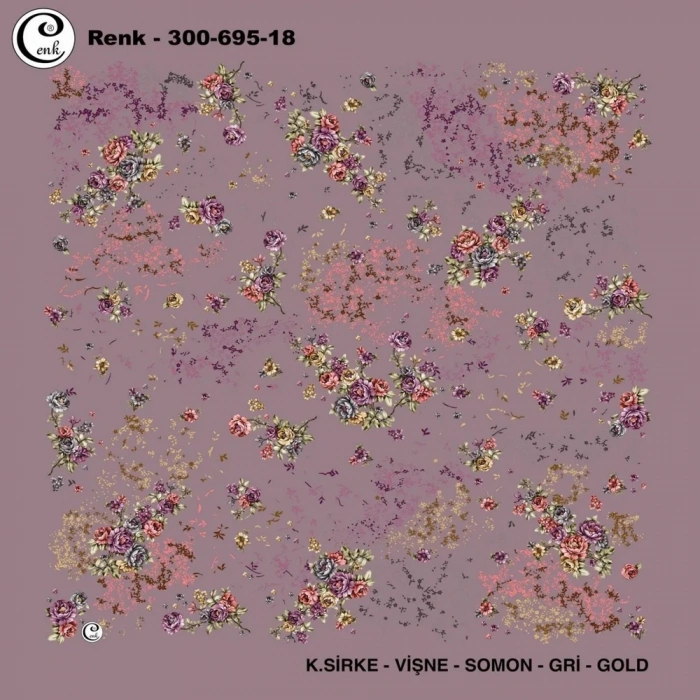 Cenk Desenli Oyalık Yazma 695-18