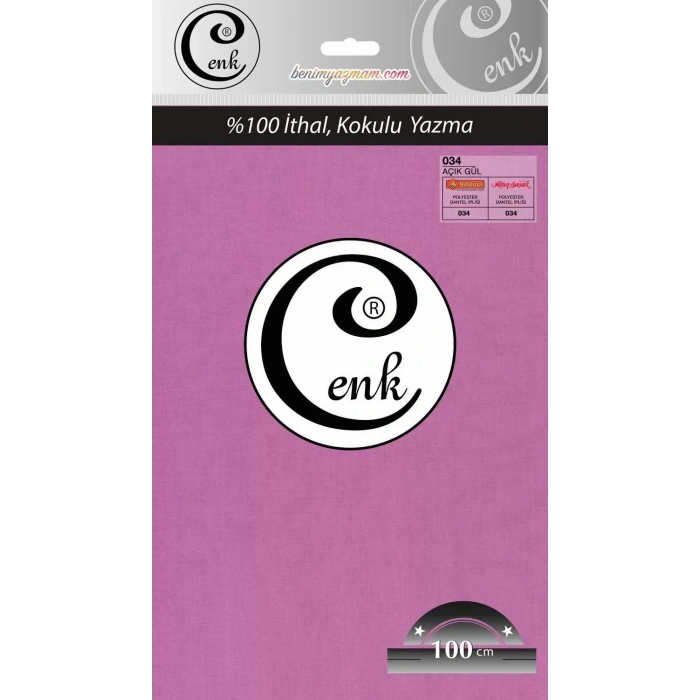 Cenk Düz Renk Oyalık Yazma (açık gül) cenk-duz-034