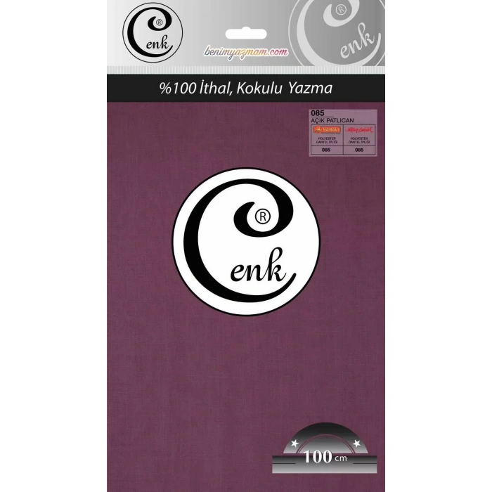 Cenk düz renk oyalık yazma (açık patlıcan) cenk-duz-085