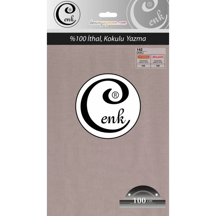 Cenk Düz Renk Oyalık Yazma (ekru) cenk-duz-142