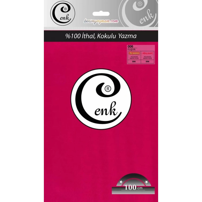 Cenk Düz Renk Oyalık Yazma (fuşya) cenk-duz-006