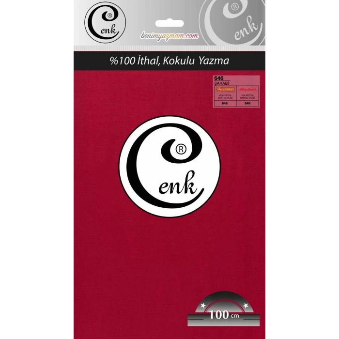 Cenk Düz Renk Oyalık Yazma (şarabi) cenk-duz-646
