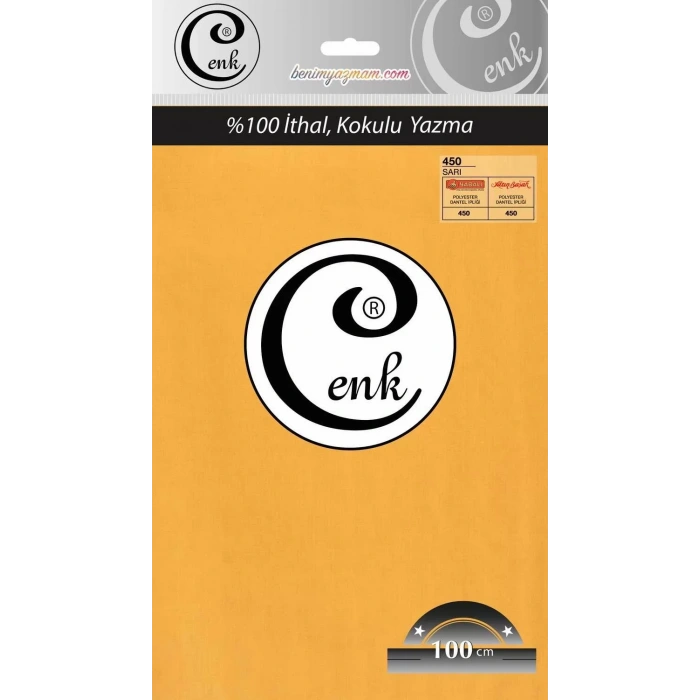 Cenk Düz Renk Oyalık Yazma (sarı) cenk-duz-450