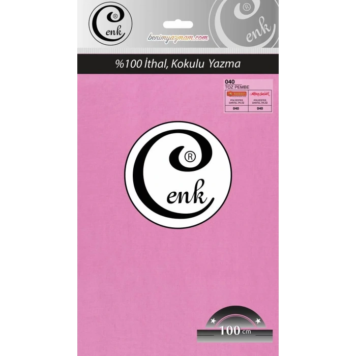 Cenk Düz Renk Oyalık Yazma (toz pembe) cenk-duz-040