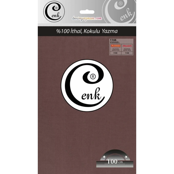 Cenk Düz Renk Poşetli Oyalık Yazma (Karamel) cenk-duz-1144
