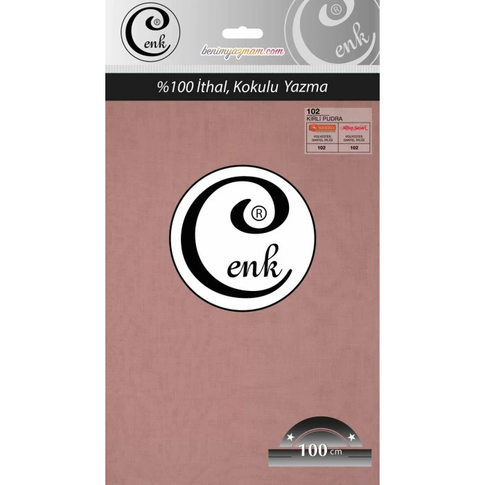 Cenk Düz Renk Poşetli Oyalık Yazma (Kirli pudra) cenk-duz-102