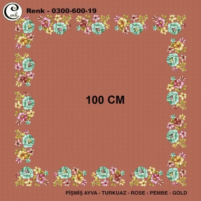 Cenk İçi Boş Oyalık Yazma (100 Cm) 600-19