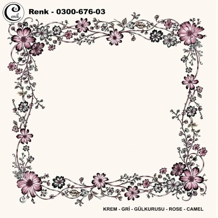 Cenk İçi Boş Oyalık Yazma (100 Cm) 676-03