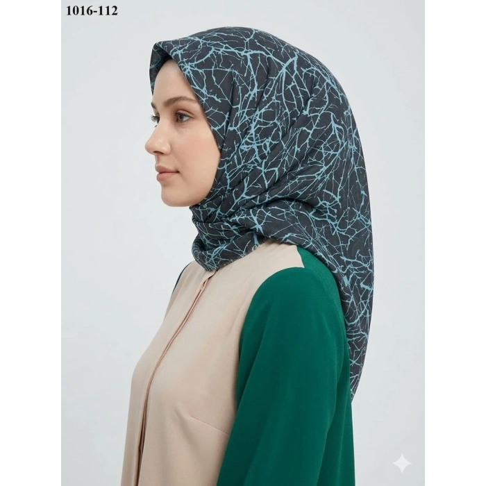 Dolce Cool Desenli Dimi Pamuk Eşarp 1016-112