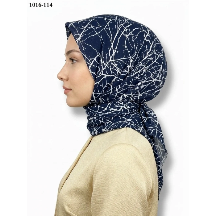 Dolce Cool Desenli Dimi Pamuk Eşarp 1016-114